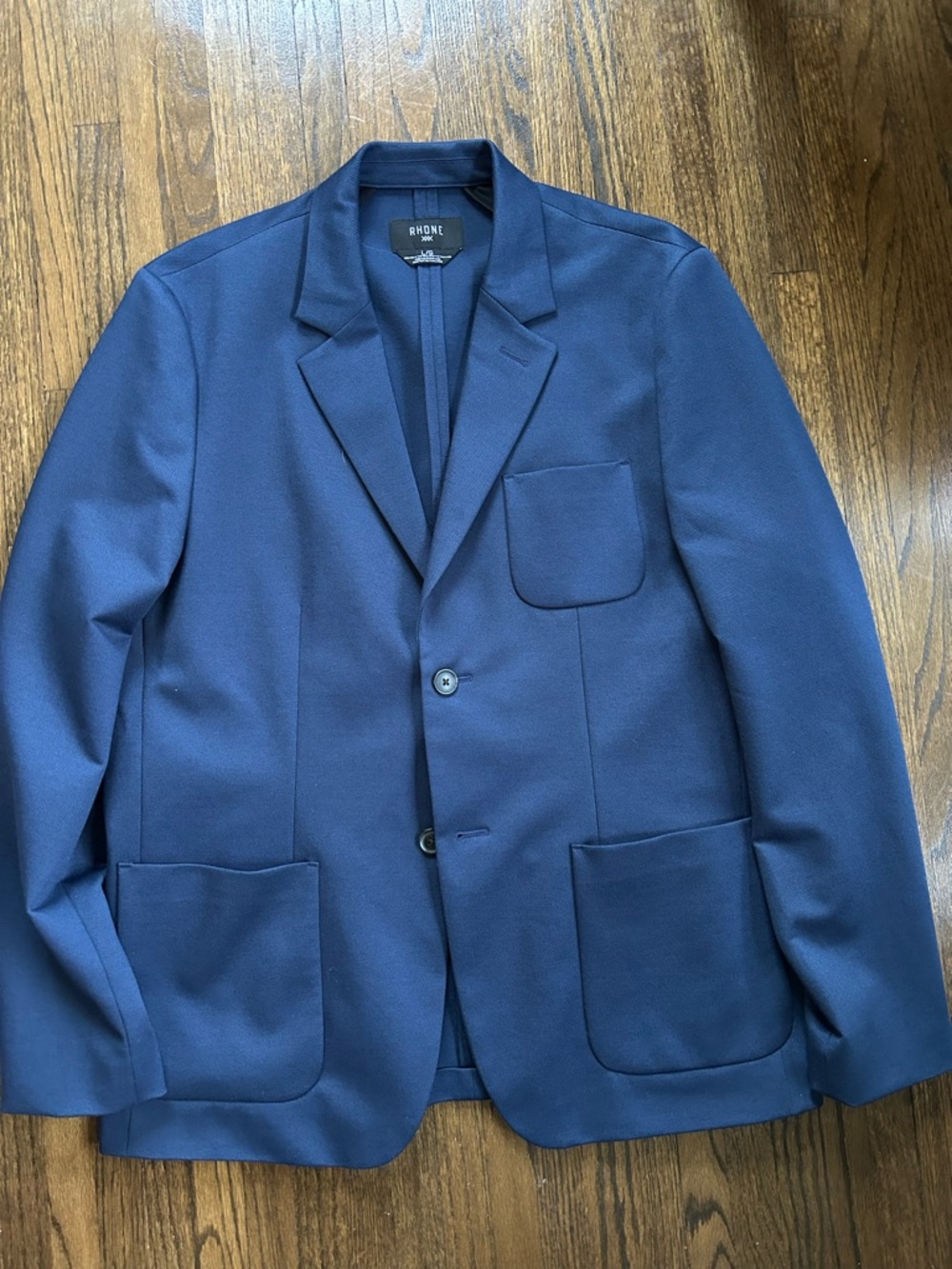 RHONE Men's Dark Blue Knit Sport Coat Blazer
